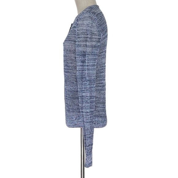 Loft Outlet Cardigan Sweater Open Knit Button Front Long Sleeve - Picture 2 of 12